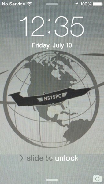 Date and time on Becky's phone just before crossing the date line